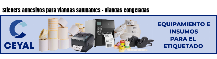 Stickers adhesivos para viandas saludables - Viandas congeladas