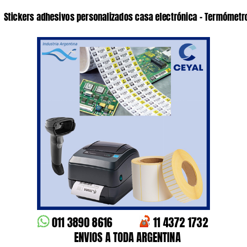 Stickers adhesivos personalizados casa electrónica - Termómetros