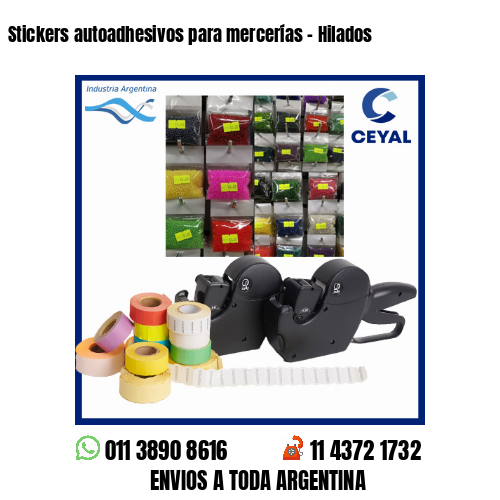 Stickers autoadhesivos para mercerías – Hilados