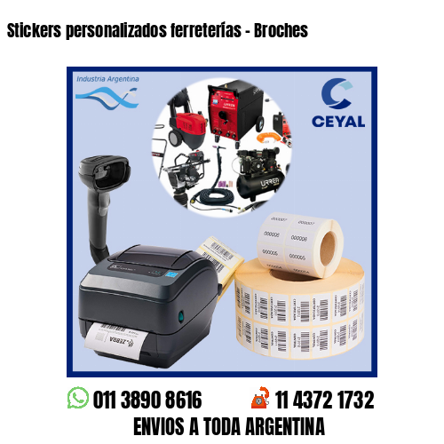 Stickers personalizados ferreterías – Broches