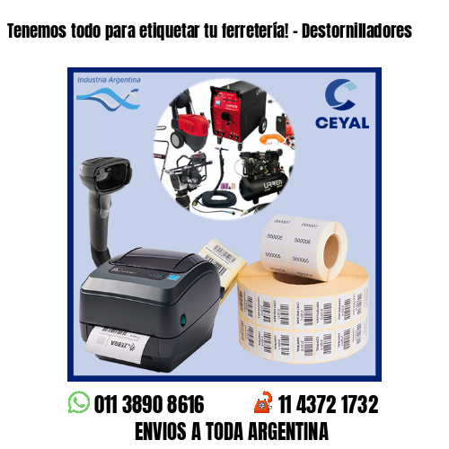 Tenemos todo para etiquetar tu ferretería! – Destornilladores