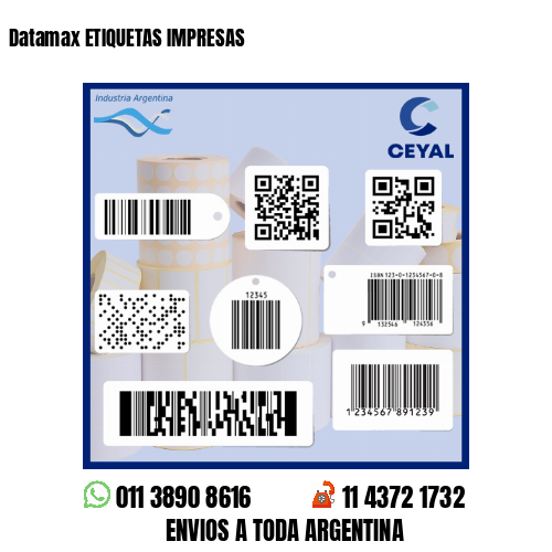 Datamax ETIQUETAS IMPRESAS