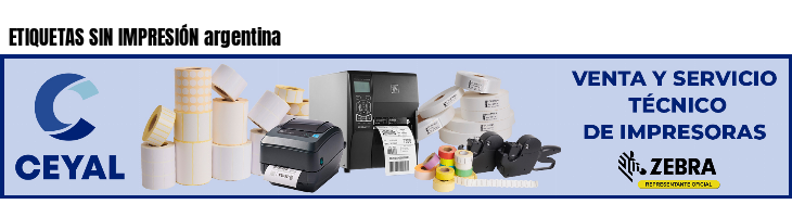 ETIQUETAS SIN IMPRESIÓN argentina 