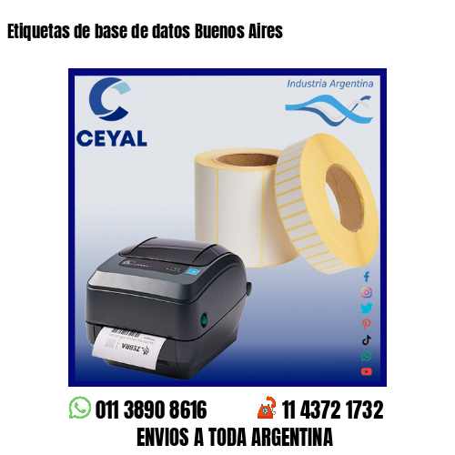 Etiquetas de base de datos Buenos Aires