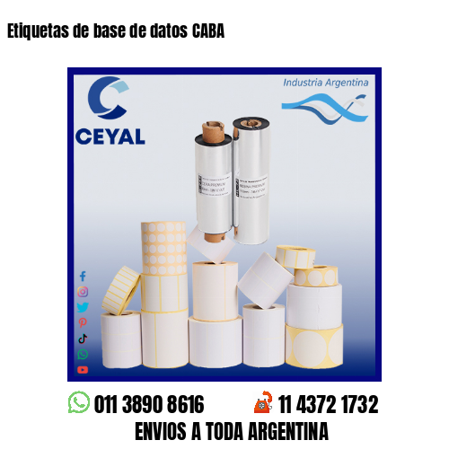 Etiquetas de base de datos CABA