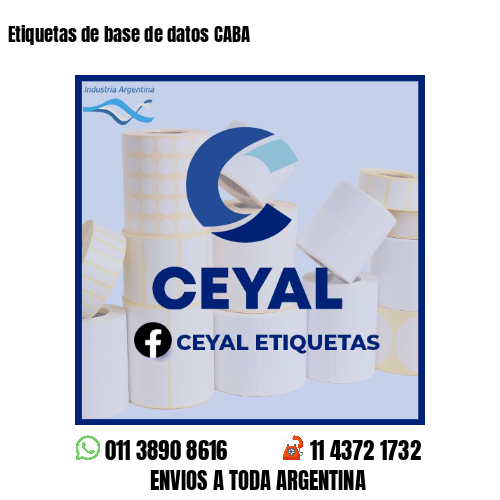 Etiquetas de base de datos CABA 