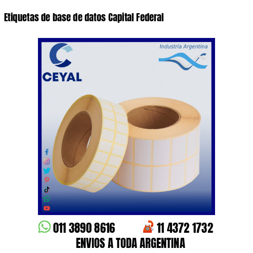 Etiquetas de base de datos Capital Federal