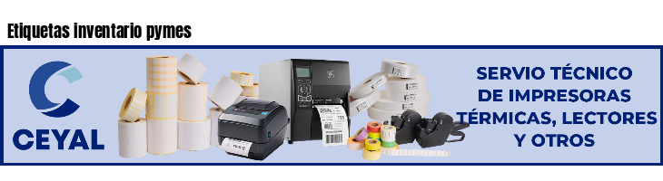 Etiquetas inventario pymes 