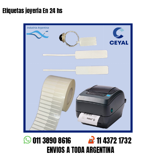 Etiquetas joyeria En 24 hs