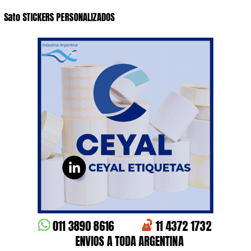 Sato STICKERS PERSONALIZADOS