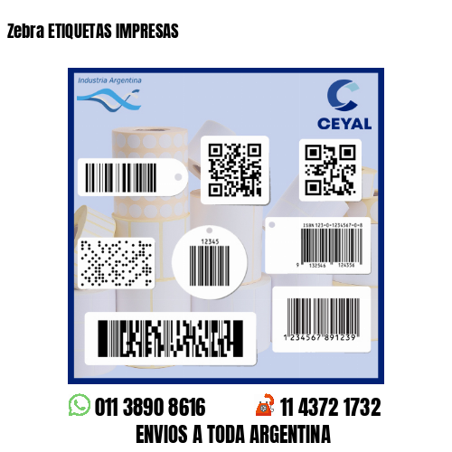 Zebra ETIQUETAS IMPRESAS