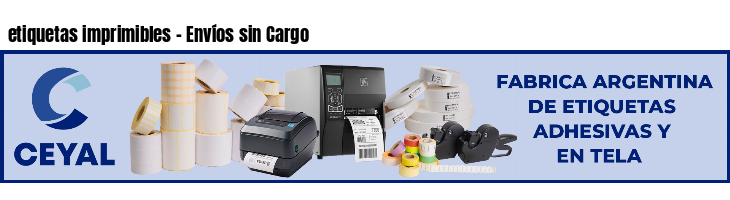 etiquetas imprimibles - Envíos sin Cargo