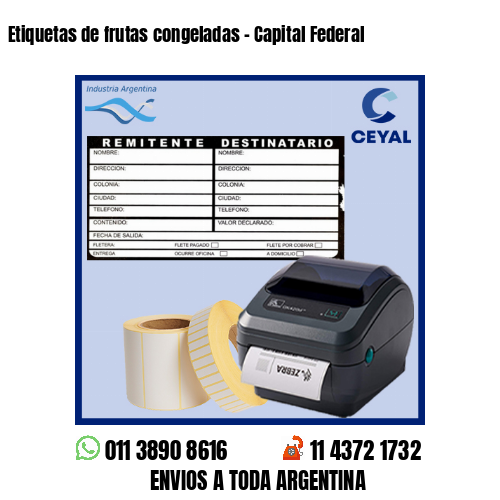 Etiquetas de frutas congeladas – Capital Federal