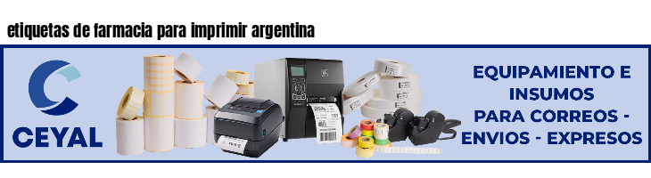 etiquetas de farmacia para imprimir argentina