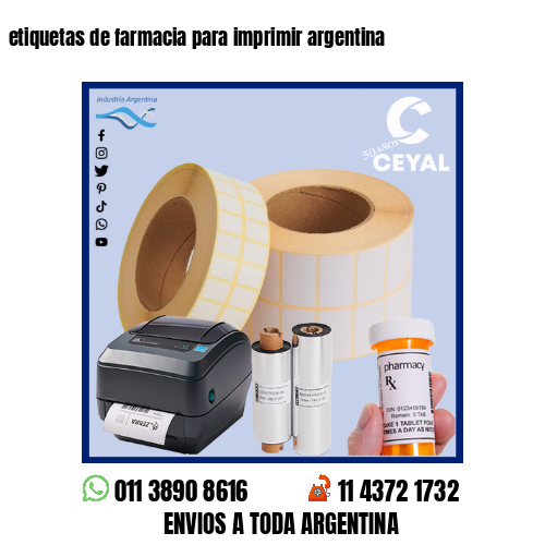 etiquetas de farmacia para imprimir argentina