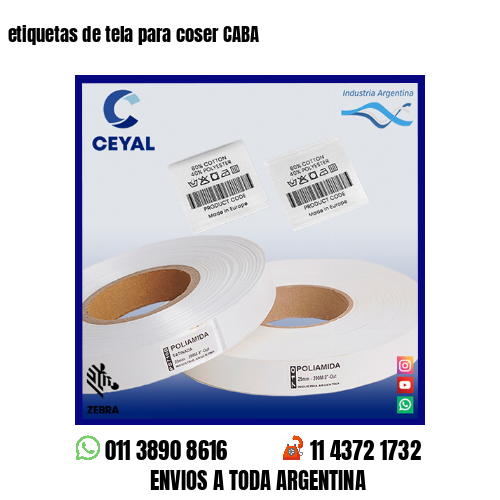 etiquetas de tela para coser CABA