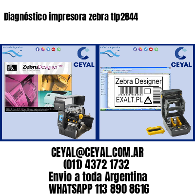 Diagnóstico impresora zebra tlp2844