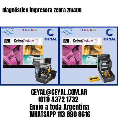 Diagnóstico impresora zebra zm400