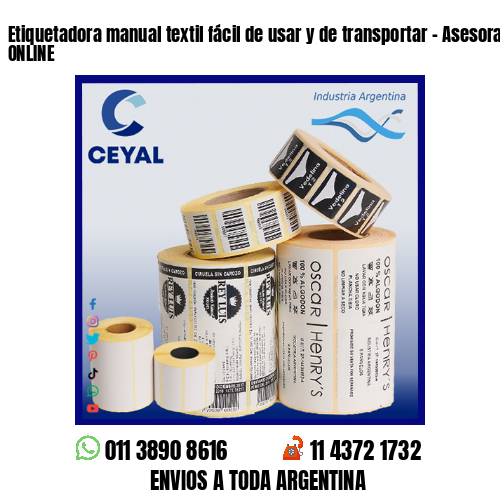 Etiquetadora manual textil fácil de usar y de transportar – Asesoramiento ONLINE
