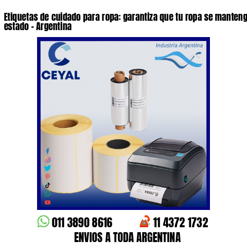 Etiquetas de cuidado para ropa: garantiza que tu ropa se mantenga en perfecto estado – Argentina