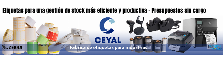 Etiquetas para una gestión de stock más eficiente y productiva - Presupuestos sin cargo