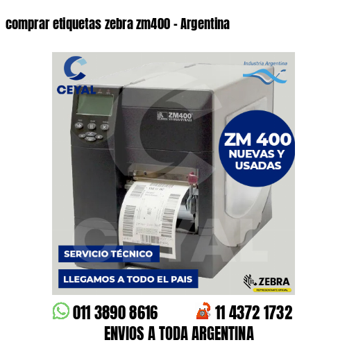 comprar etiquetas zebra zm400 – Argentina