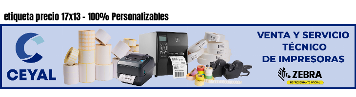 etiqueta precio 17x13 - 100% Personalizables
