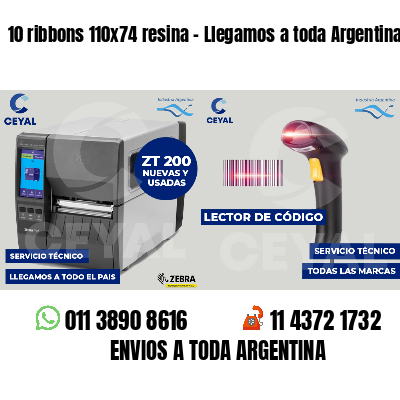 10 ribbons 110x74 resina - Llegamos a toda Argentina