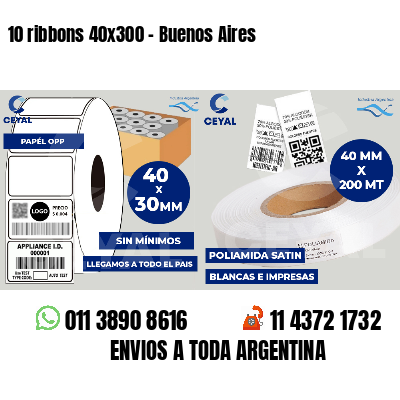 10 ribbons 40x300 - Buenos Aires
