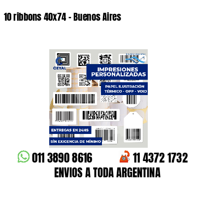 10 ribbons 40x74 - Buenos Aires