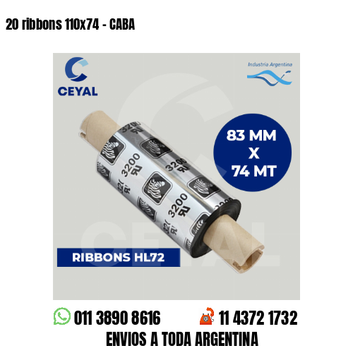 20 ribbons 110×74 – CABA