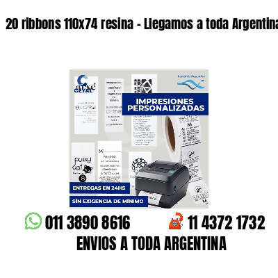 20 ribbons 110x74 resina - Llegamos a toda Argentina