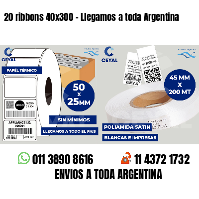 20 ribbons 40x300 - Llegamos a toda Argentina