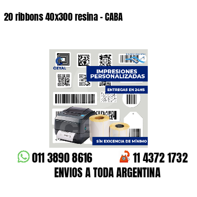 20 ribbons 40x300 resina - CABA