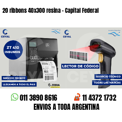 20 ribbons 40x300 resina - Capital Federal