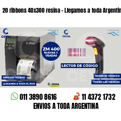 20 ribbons 40x300 resina - Llegamos a toda Argentina