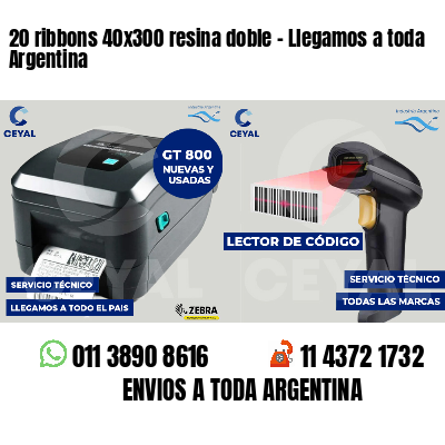 20 ribbons 40x300 resina doble - Llegamos a toda Argentina