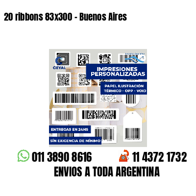 20 ribbons 83x300 - Buenos Aires