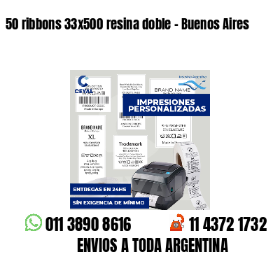 50 ribbons 33x500 resina doble - Buenos Aires