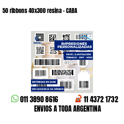 50 ribbons 40x300 resina - CABA