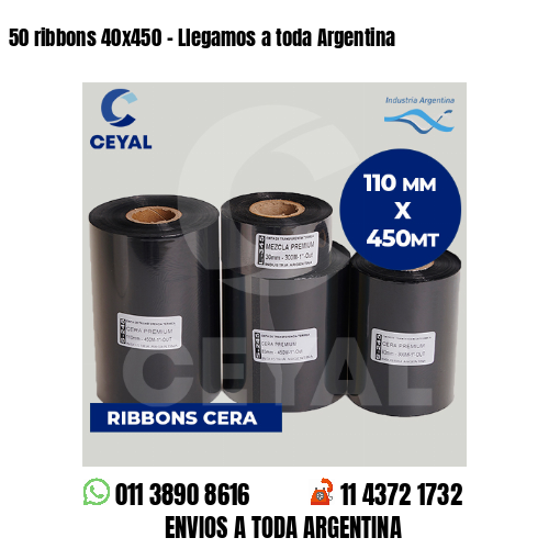50 ribbons 40×450 – Llegamos a toda Argentina