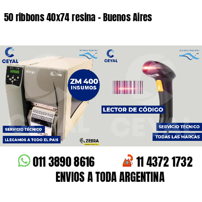 50 ribbons 40x74 resina - Buenos Aires