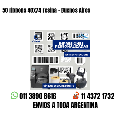 50 ribbons 40x74 resina - Buenos Aires