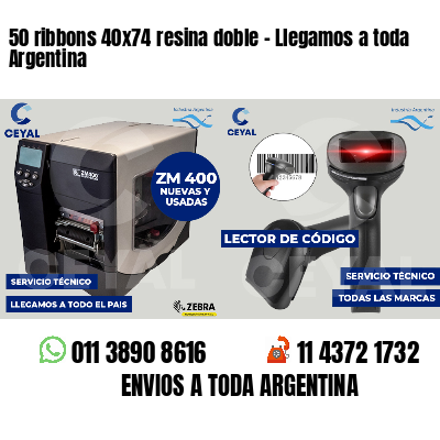 50 ribbons 40x74 resina doble - Llegamos a toda Argentina