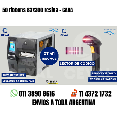 50 ribbons 83x300 resina - CABA