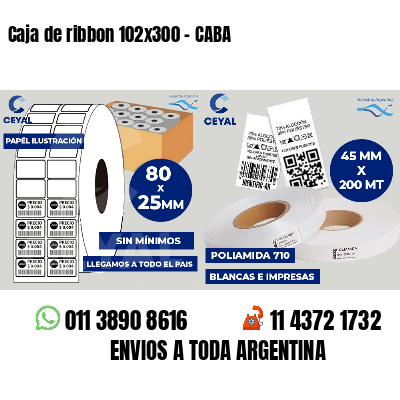 Caja de ribbon 102x300 - CABA
