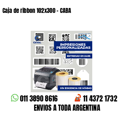 Caja de ribbon 102x300 - CABA