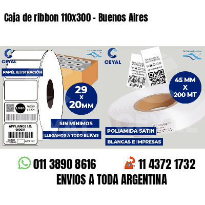 Caja de ribbon 110x300 - Buenos Aires