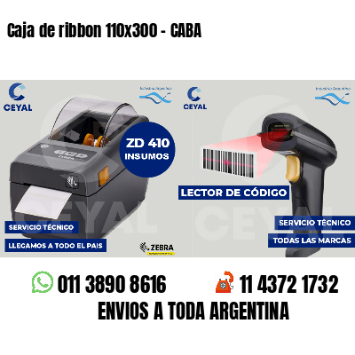 Caja de ribbon 110x300 - CABA