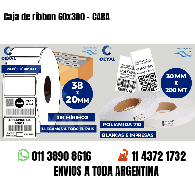 Caja de ribbon 60x300 - CABA